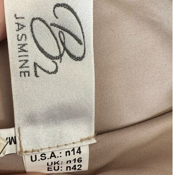 B2 Jasmine Poly Chiffon Long Bridesmaid Dress One-Shoulder Neckline size 14 n - Picture 10 of 10